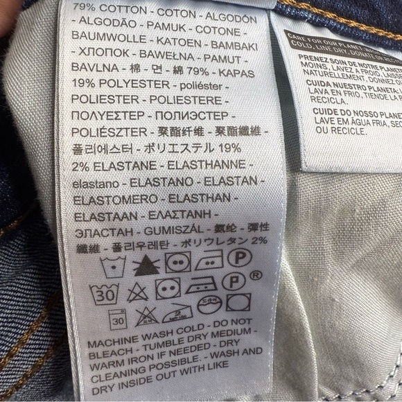 Levi's Women's Dark Indigo Classic Capri Jeans Size 10 30W GUC - Picture 5 of 6